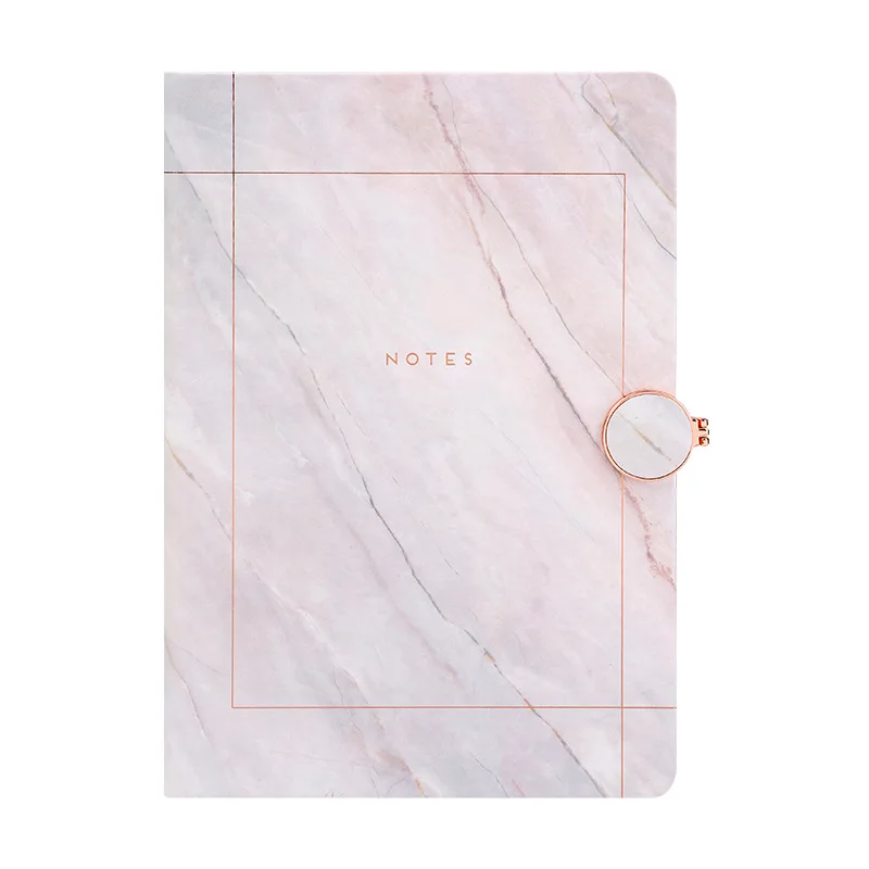 A5 Diary Agenda Planner Organizer Notebook Marble Magnetic Journal Hasp Notepad Back to Schoool Office Travel Business Note Book |