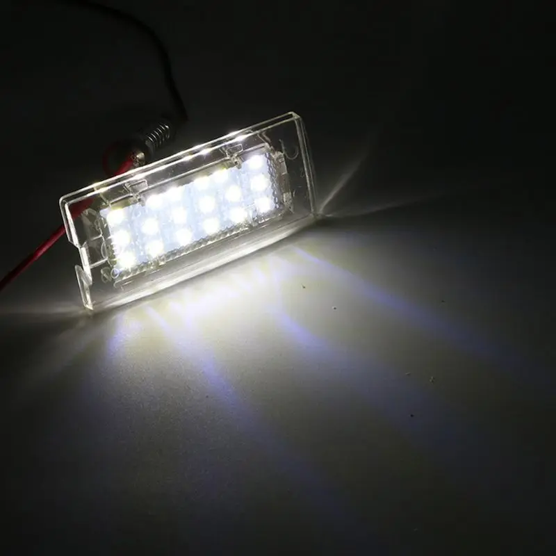 Белые светодиодные с CANbus номерной знак светильник лампа 18 SMD 3528 для BMW E53 X5 1999 2003 E83