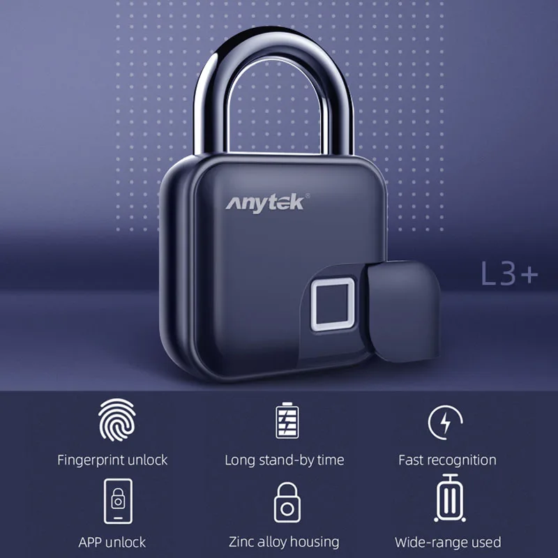 Умный дверной замок Anytek Tuya IP65 водонепроницаемый с USB-разъемом |