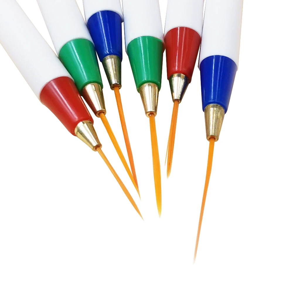 3 шт./компл. кисть для рисования УФ гель лаком ногтей с деревянной ручкой