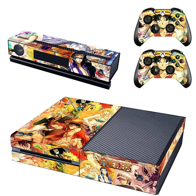 Аниме One Piece Luffy Skin Sticker Decal полное покрытие для консоли Xbox Kinect и 2 контроллеров Skins s |
