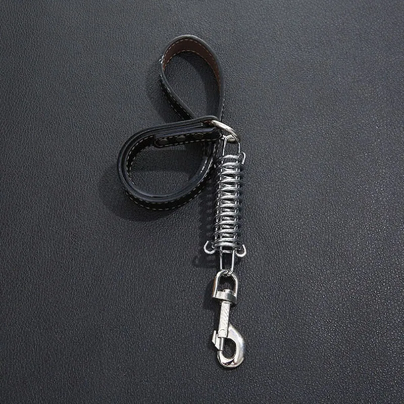 Поводок для короткой собаки не тянется амортизирующая неразрушимая безопасная