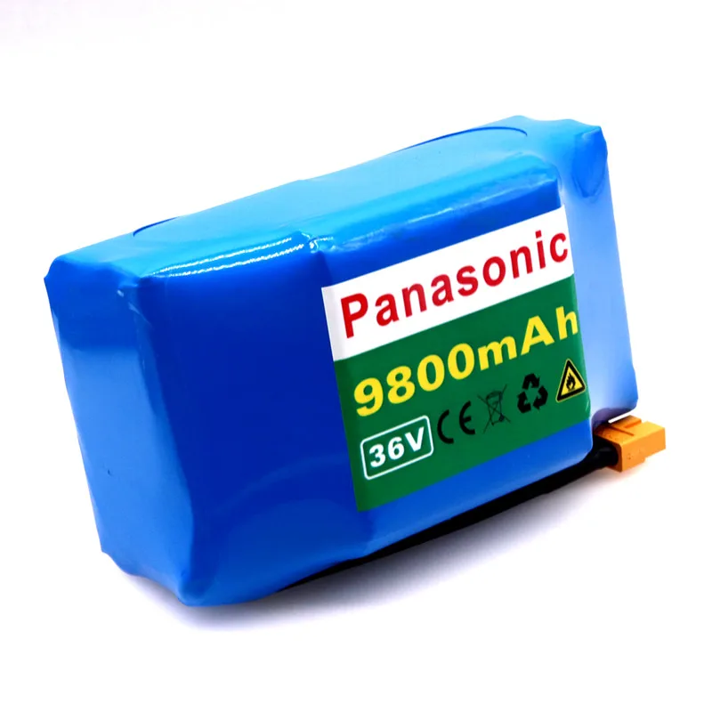 Panasonic 10S2P 36V литий-ионная аккумуляторная батарея 9800 мА/ч, 9.8AH аккумуляторная батарея для зарядки Ноута и сотового телефона Электрический самовсасывающий Ховерборд Одноколесный велосипед