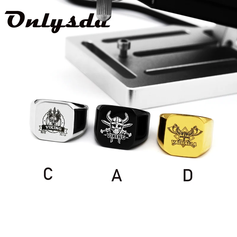 

Dropshipping Stainless Steel Odin Norse Viking Amulet Rune Fashion Style MEN And Women Fashion Words RETRO Rings Jewelry OSR537