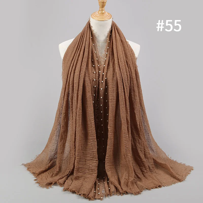 Пузырьковый Простой макси-шарф шаль модный мусульманский хиджаб вуаль шарфы