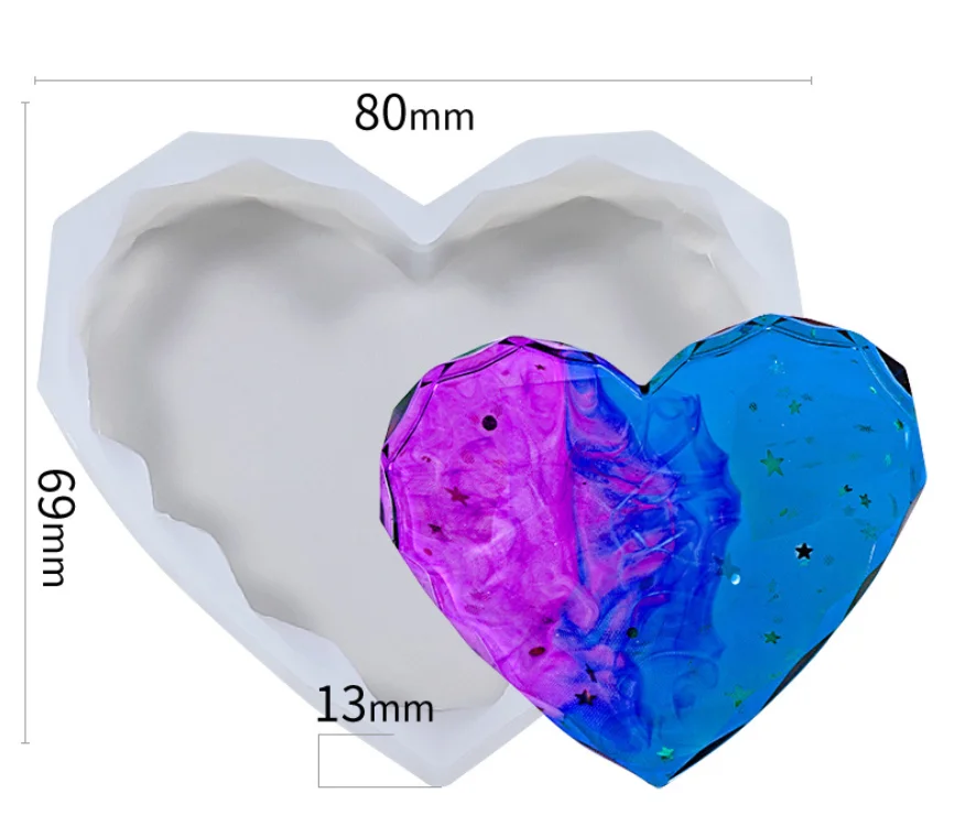 

DIY Silicone Epoxy Resin Candle Epoxy Mold Crafts Souvenir Handmade Soap Chocolate Mousse Cake Shape Decorative Accessories