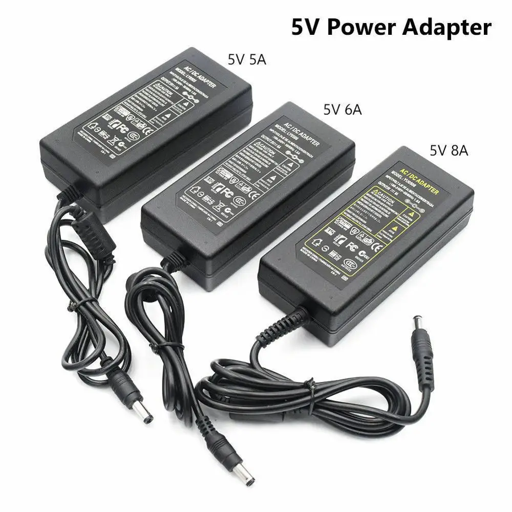 AC/DC LED Adapter Power Supply 5V 12V 24V Lighting Transformer DC Connector 1A 2A 5A 10A 20A Driver For LED Strip CCTV Projector images - 6