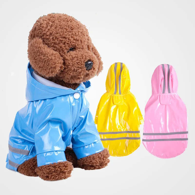 Дождевик для щенков и домашних животных уличная водонепроницаемая куртка с