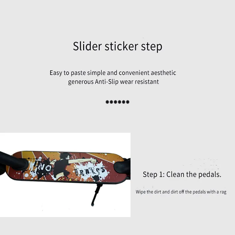 Наклейки на педали скутера Электрический скутер водонепроницаемые наклейки для