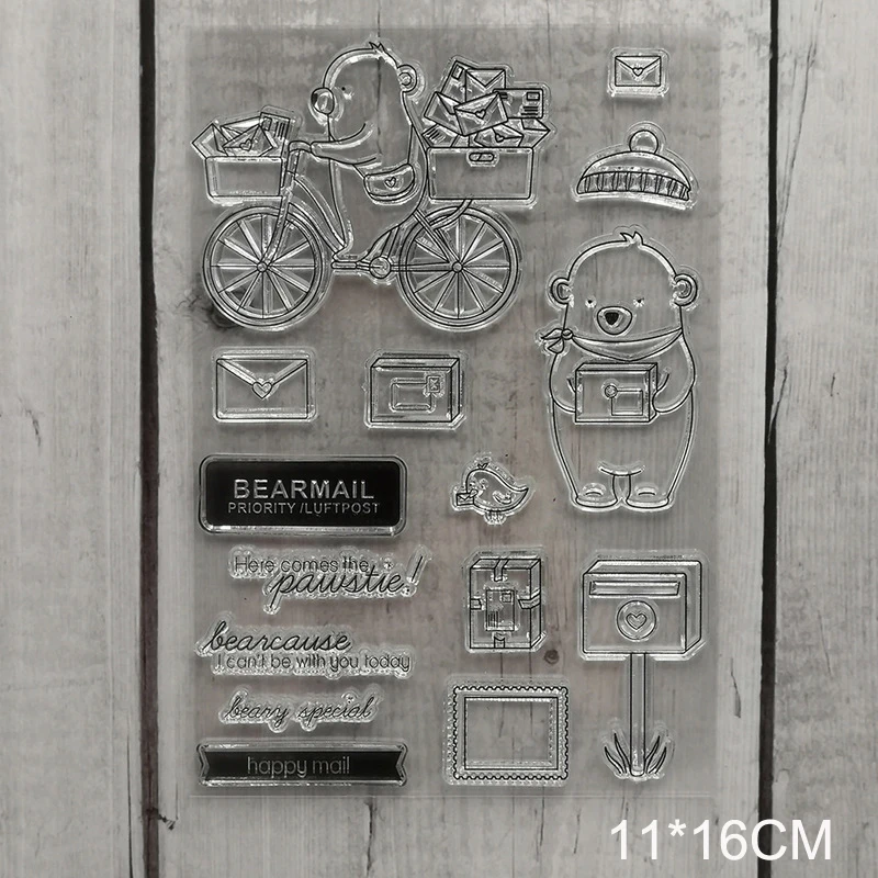 Праздничные свечи прозрачные штампы новинка 2019 скрапбукинг резиновый штамп