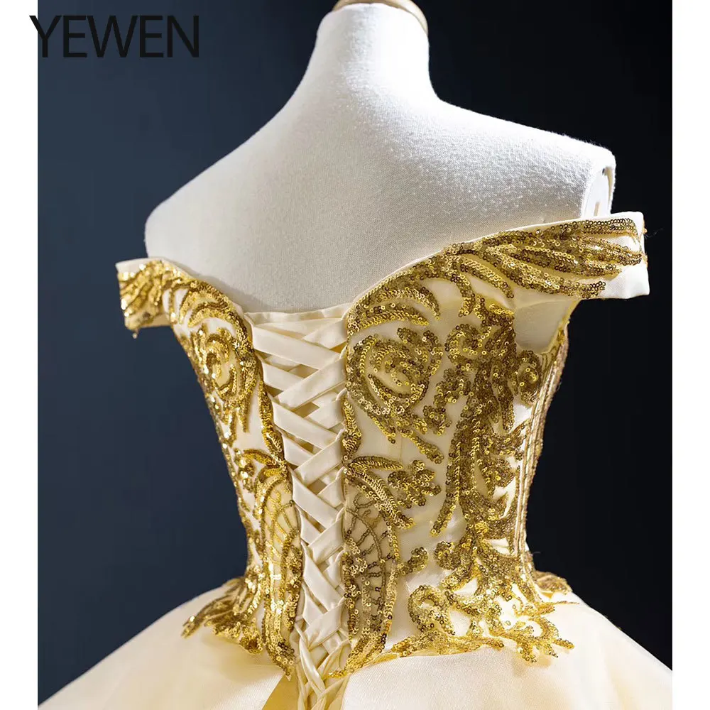 Vestido De Novia/Роскошные свадебные платья Бальное платье с открытыми плечами на