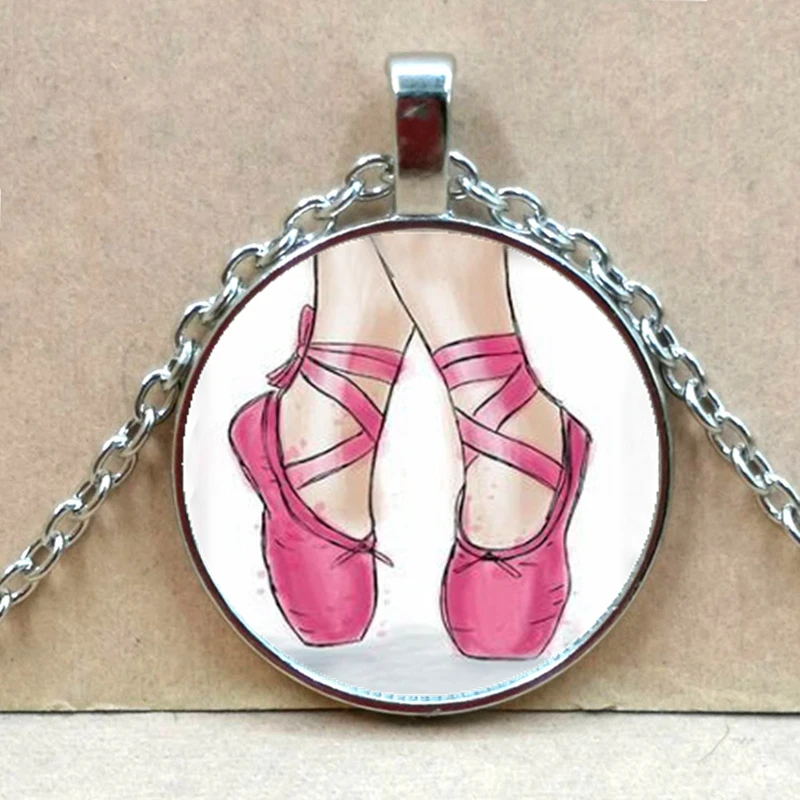 Ожерелье для балета танцевальная бижутерия балерина художественный кулон