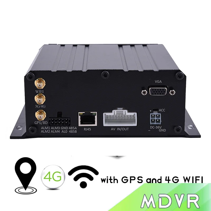 Недорогой 4 CH 4G GPS Wifi 3G H.264 грузовик MDVR с циклической записью жесткий диск