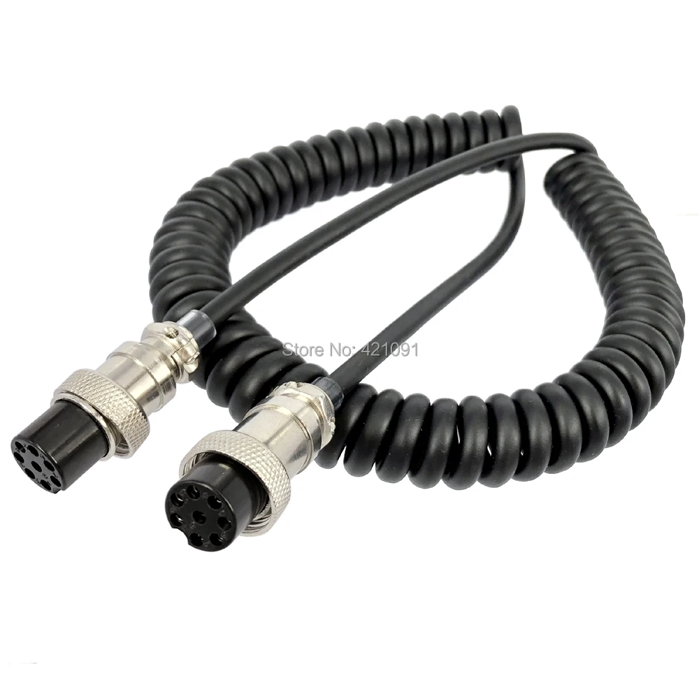8 Pin Mic Microphone Extension Cable FOR YAESU ICOM KENWOOD CB HAM Radio Walkie Talkie Accessories Female to Female