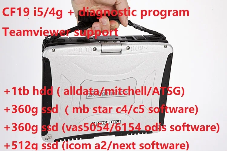 Автоматический диагностический ноутбук б/у Panasonic CF 19 CF19 cf-19 Toughbook для alldata mb star c4 c5