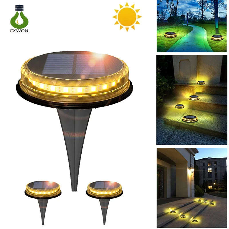 

Outdoor Garden Solar Underground Light IP67 Waterproof 17 LED Lawn Pathway Lamp Landscape Lighting for Driveway Walkway Deck