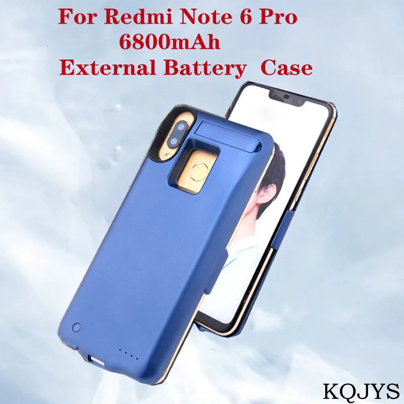 Умный внешний аккумулятор 6800 мАч для Redmi Note 6 Pro чехол с зарядным устройством