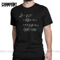 casual universe lagrangian t shirt men cotton t shirts science physics geek equation nerd short sleeve tees summer tops
