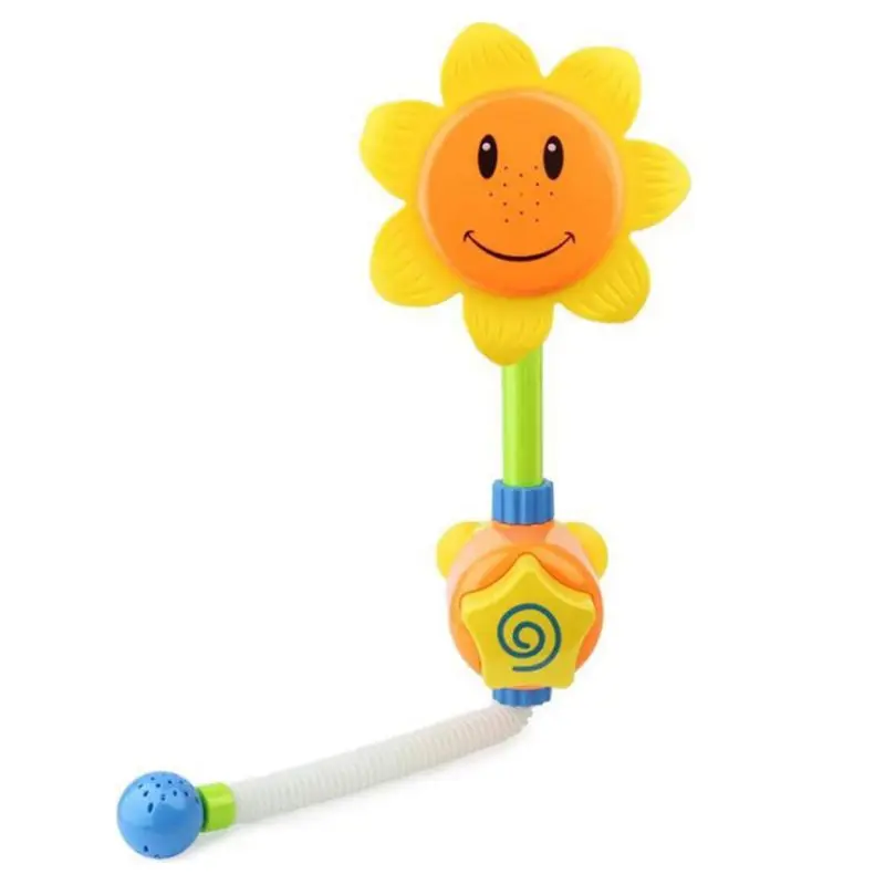 

Cartoon Sunflower Water Shower Electric Sprinkler Spray Toddler Baby Bath Toys