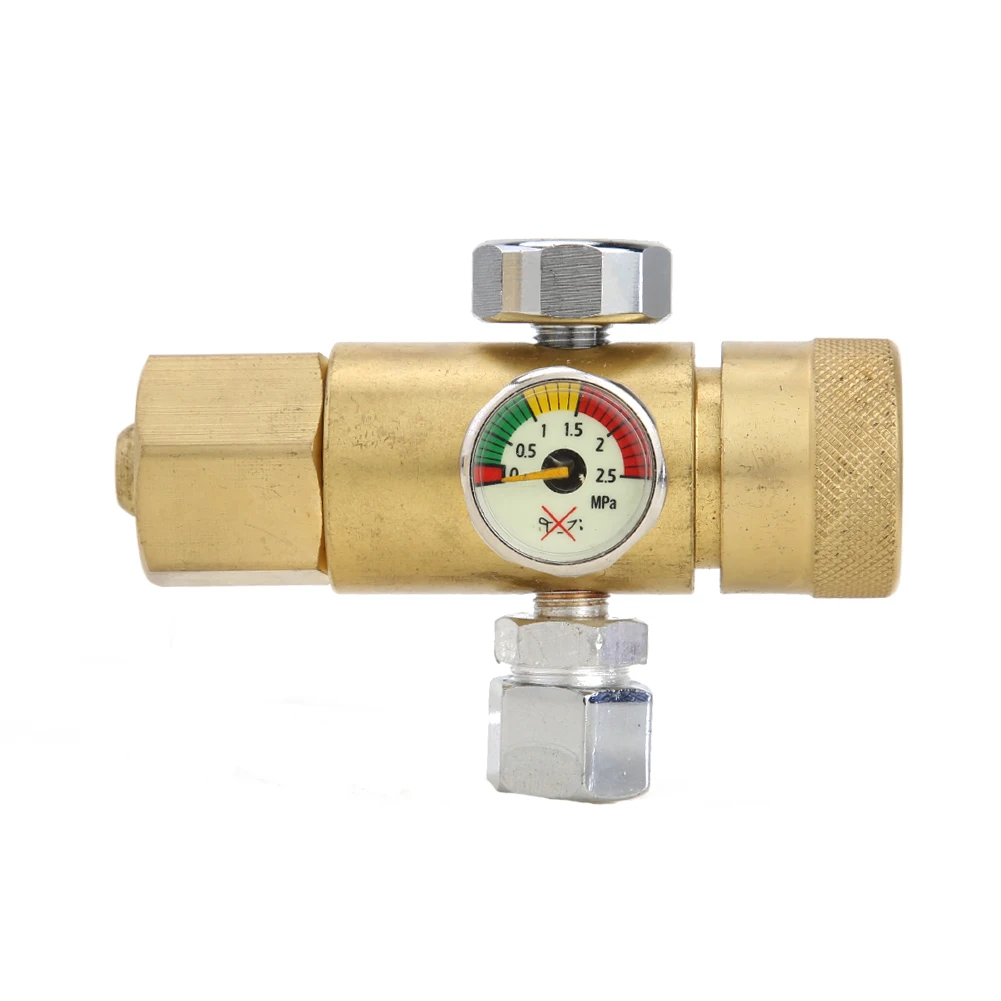

Oxygen Gas Pressure Reducer Copper 0.4-25MPa Practical Air Flow Regulator Gauge Meter Gauge Pressure Measuring Tools