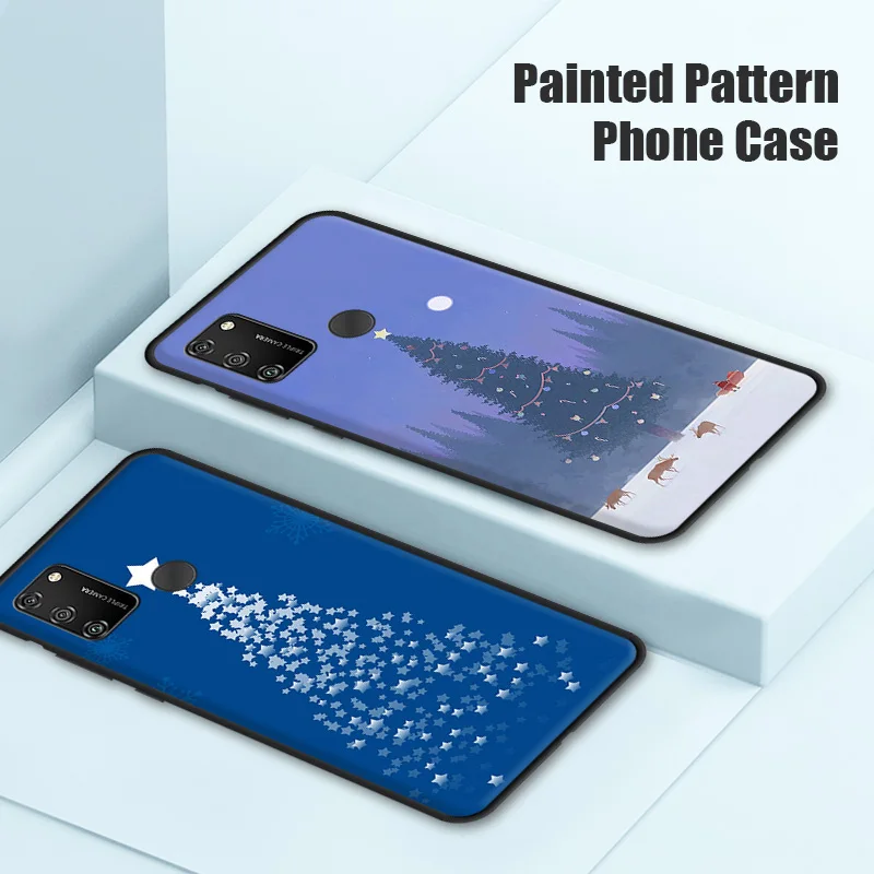 Мягкий силиконовый чехол с рождественской елкой для телефона Honor X10 9X lite Premium 8X 7X 6X