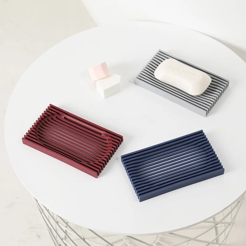 

2-Pack Silicone Soap Tray Drain Soap Dishes For Bathroom Bar Soap Holder Tray Shower Soap Drainer Non-slip Keep Soap Bar Dry