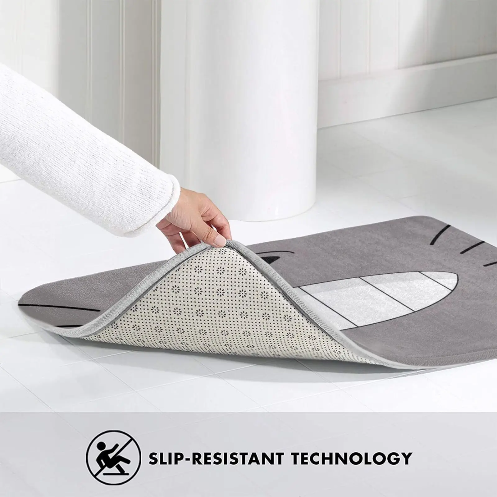 С большими рисунками улыбок коврик ковер анти-скольжение Спальня входная дверь