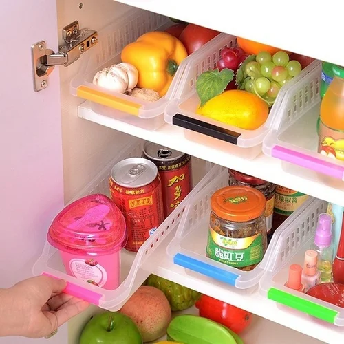 

Storage Collecting Box Basket Kitchen Refrigerator Fruit Organiser Rack Utility (Size: One Size)