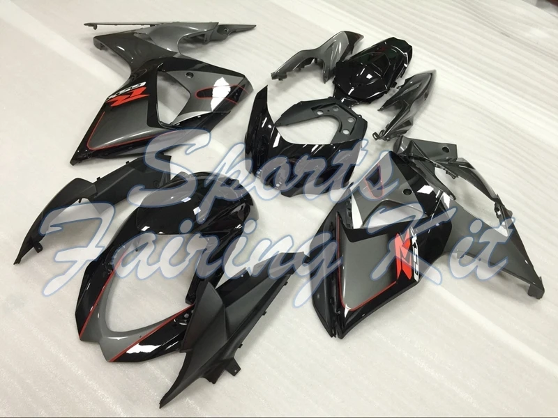Обтекатель для GSXR 1000 2009 - 2016 K9 черный серебристый серый обтекатель из АБС-пластика