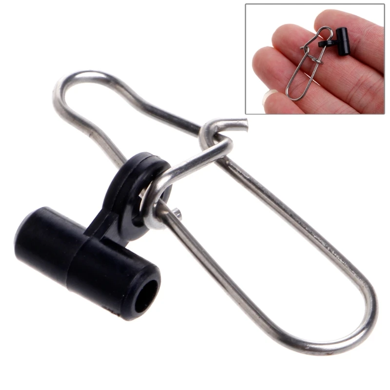 10Pcs Fishing Sinker Slide Snap Clip Connector Swivels For Finder Braided Line | Спорт и развлечения