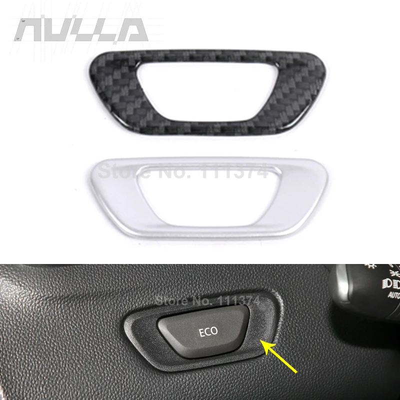

ABS карбоновый вид интерьер автомобиля ECO переключатель кнопка Декор Рамка Крышка отделка для Renault Kadjar 2015 2017 2019 декоративные аксессуары