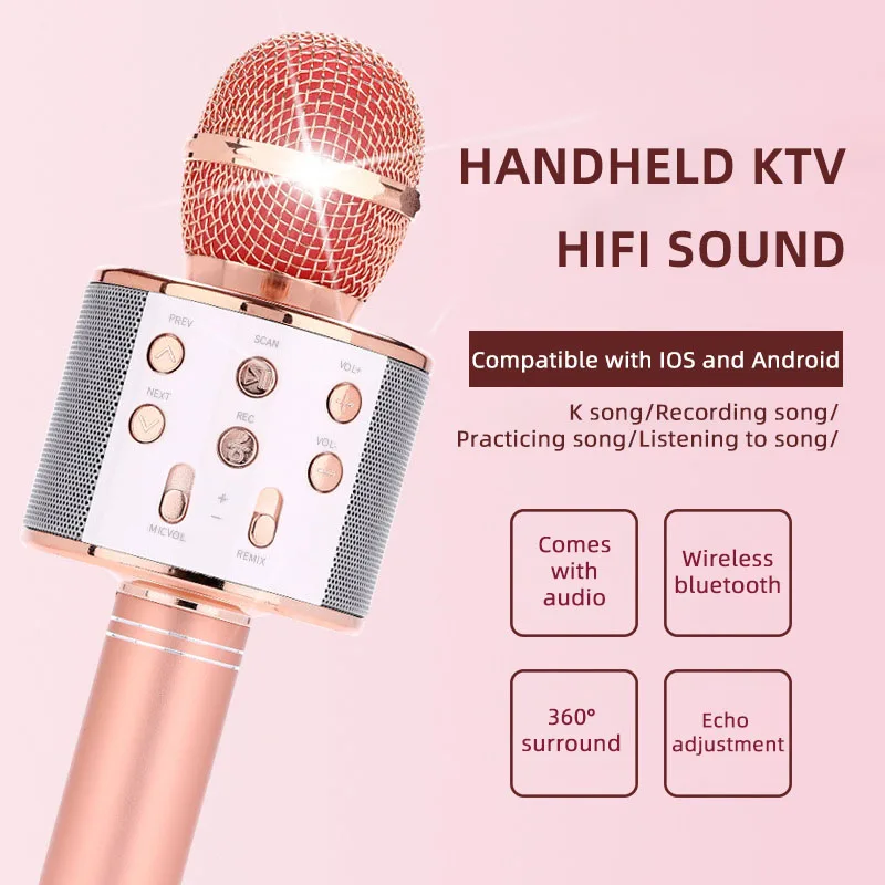 CELLA город WS-858 караоке конденсаторный Беспроводной микрофон ручной KTV прямые