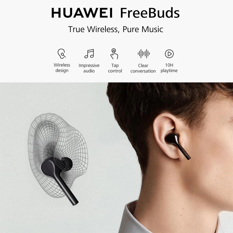 Новейший huawei FreeBuds Lite TWS беспроводные Bluetooth наушники вкладыши 12 часов двойной