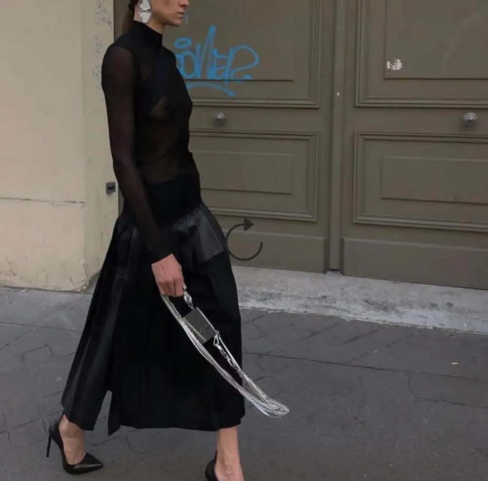 Минималистский стиль Петер металлический цепочка из змеиных костей мини-сумка