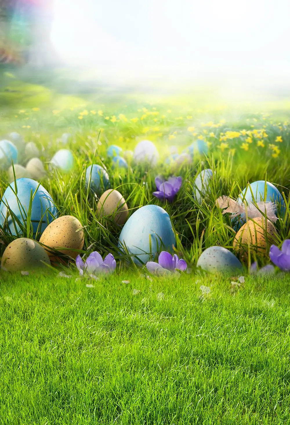 HUAYI Пасхальный день фотография фон для новорожденных детей весенний фото стенд