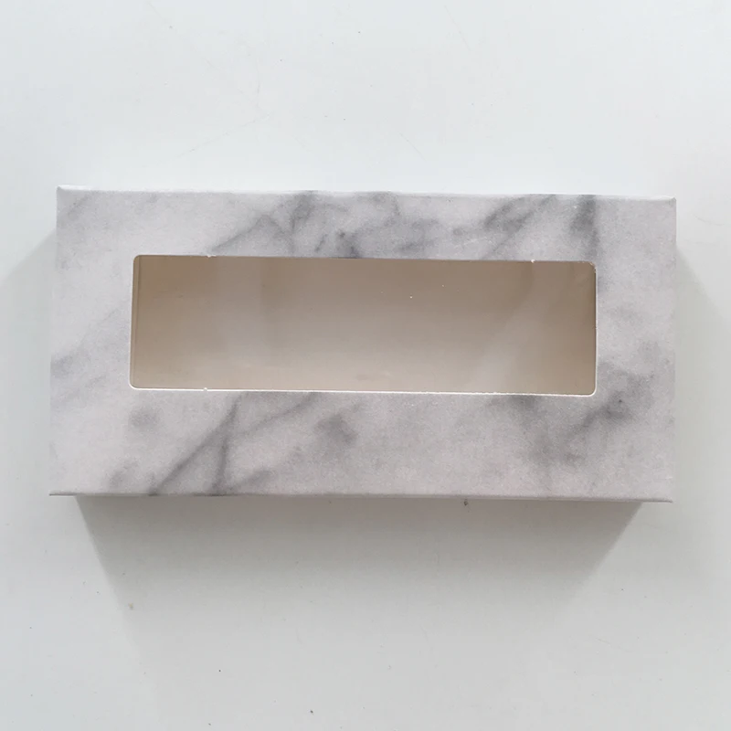 Marble box 20 шт./лот 5D норковые ресницы на заказ упаковка пустая бумажная коробка - Цвет: Marble box