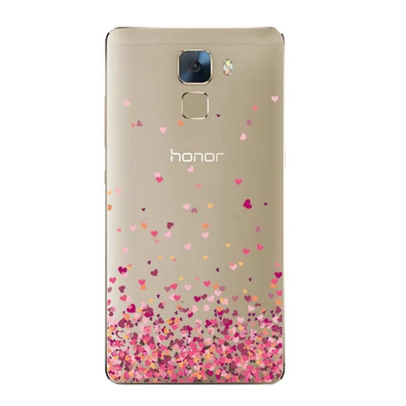 Чехол для телефона huawei Honor 7 Защитный Мягкий чехол из ТПУ Honor7 задняя крышка