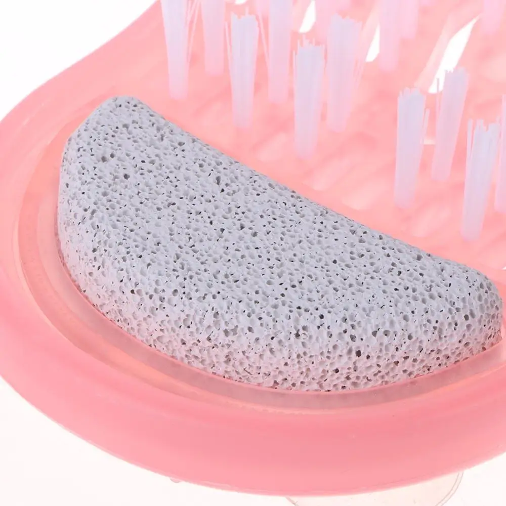 

1 pc Plastic Anti-slip Bath Shoe Pumice Stone Foot Scrubber Shower Brush Massager Massager Slipper for Foot Care