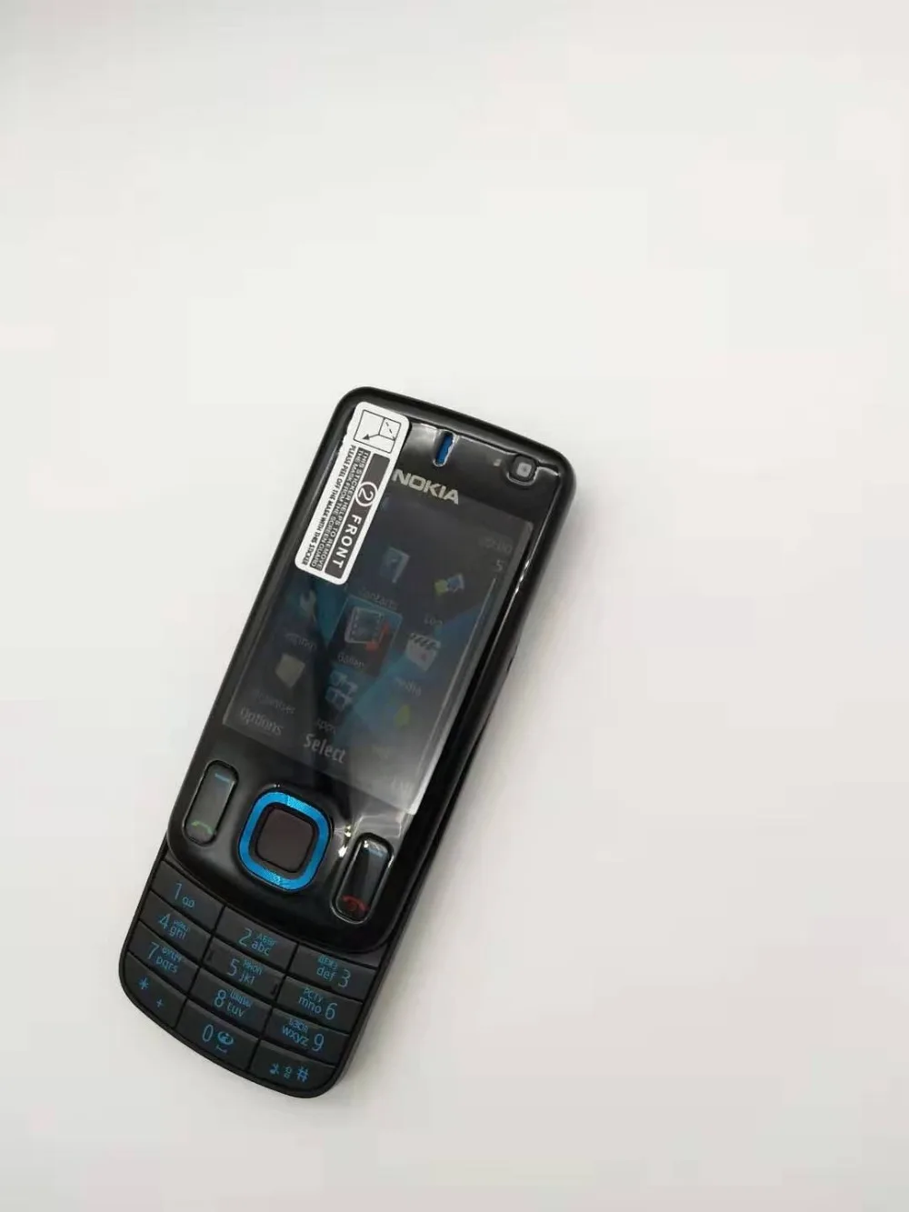 Восстановленный телефон Nokia 6600 слайд Восстановленный сотовый телефон черный цвет Восстановленный