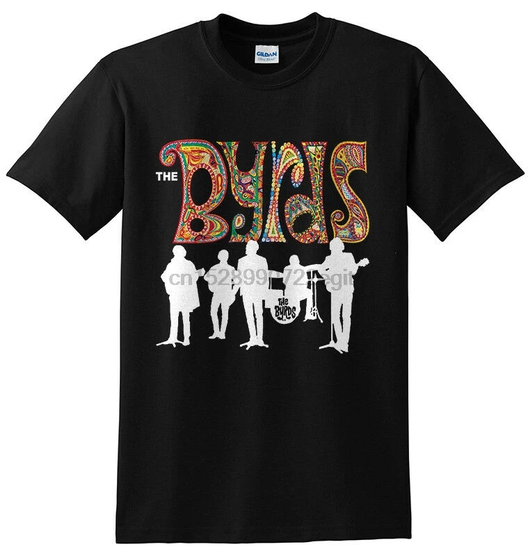 THE BYRDS BAND винтажная Классическая 2019 черная футболка с коротким рукавом - купить по