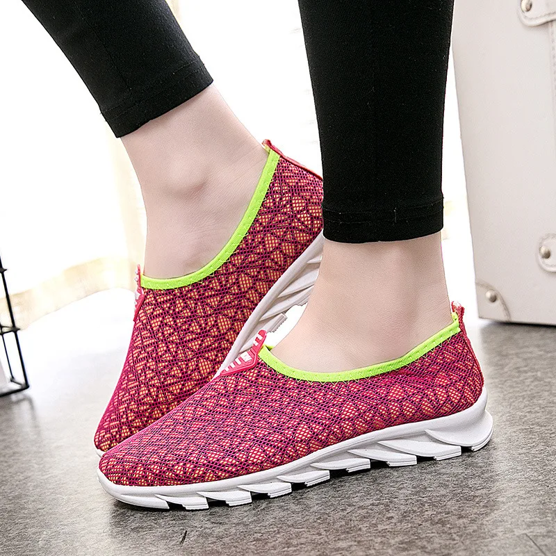 Женская обувь Повседневная на плоской подошве Лоферы платформе Сетчатые