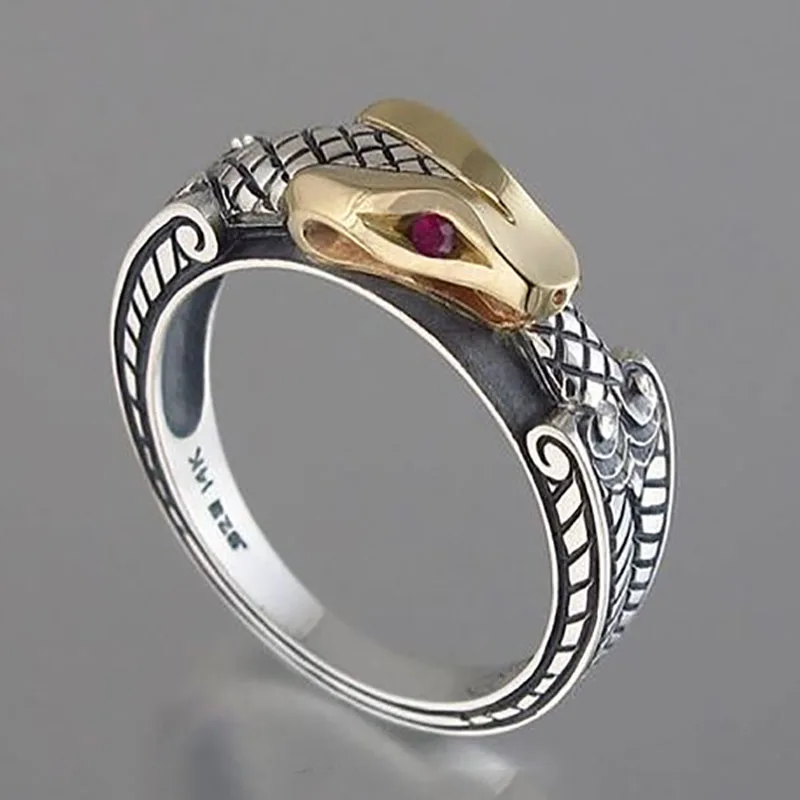 Punkboy модные гравированные властная Кобра Имитация Текстуры змеиной кожи