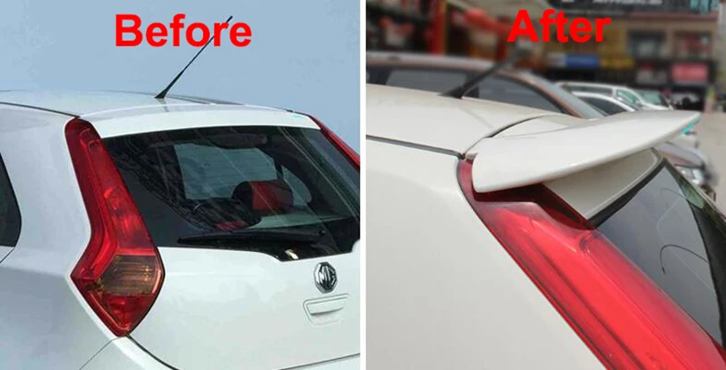 Высокое качество ABS черного красного белого цвета задний спойлер на крыше для MG3