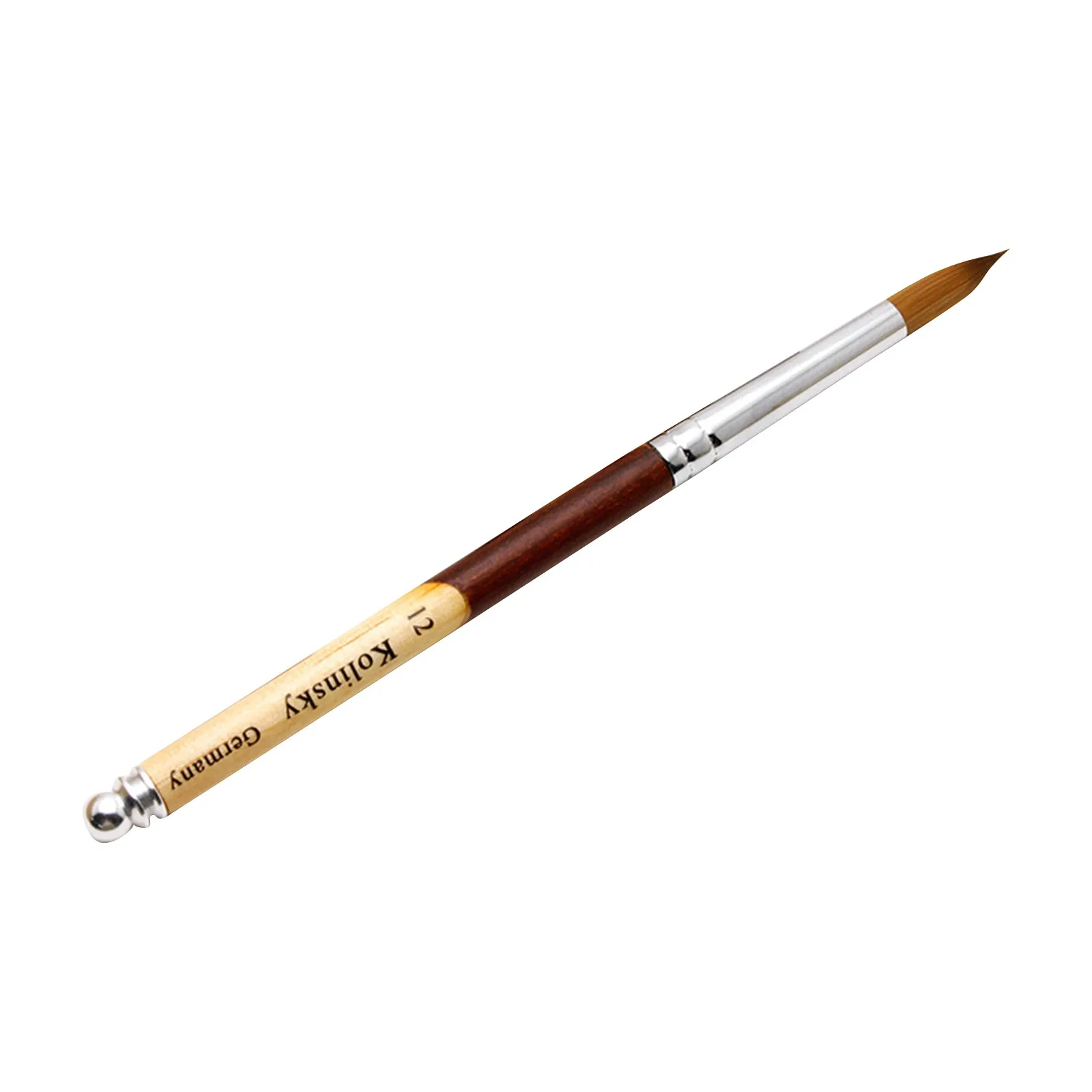 

1PC Crystal Acrylic Nail Art Brush No 8/10/12/14 UV Gel Carving Pen Brush Liquid Powder DIY Nail Drawing Liquid Glitter Handle