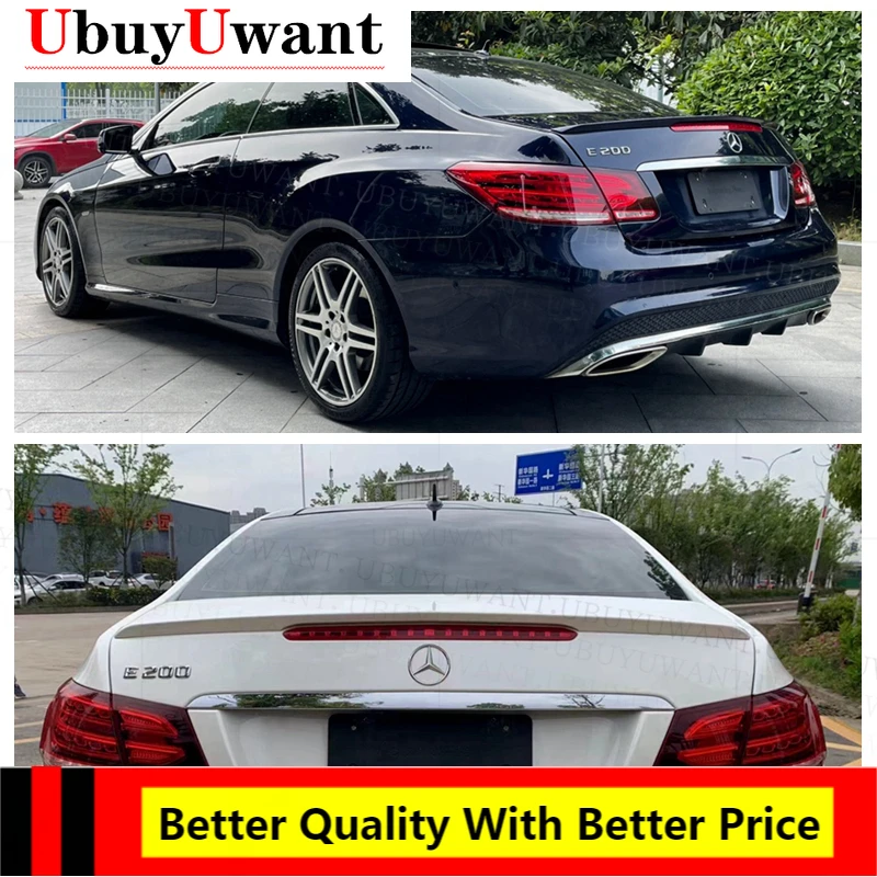 

Настоящее углеродное волокно/Неокрашенный спойлер для заднего крыла багажника для W207 C207 Benz E-Class Coupe 2008-2016 E200 E250 E300 E320 E350