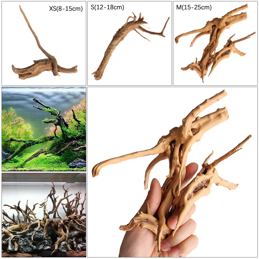 Natural Driftwood Cuckoo Roots Dead-wood Fish Tank Ornament Aquarium Decoration Creative Tree Trunk Micro Landscape Pet Supply | Дом и сад