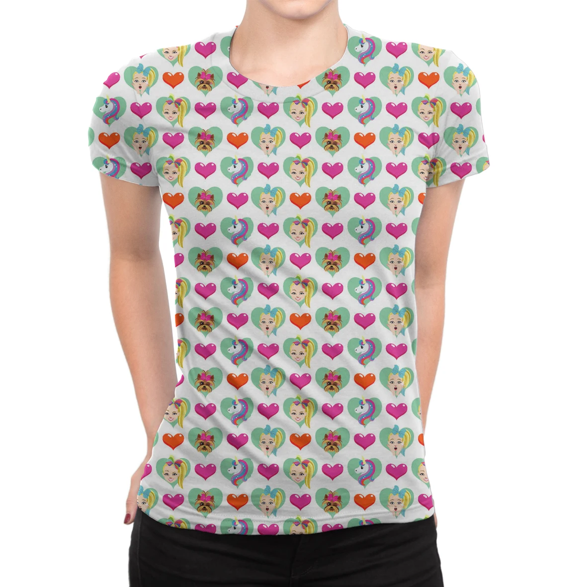 

JoJo Siwa 3d Popular Women's T-Shirt Clothing Women Loose Short Sleeve Cool Tee Casual Summer Girl Oversized T Shirt Streetwear