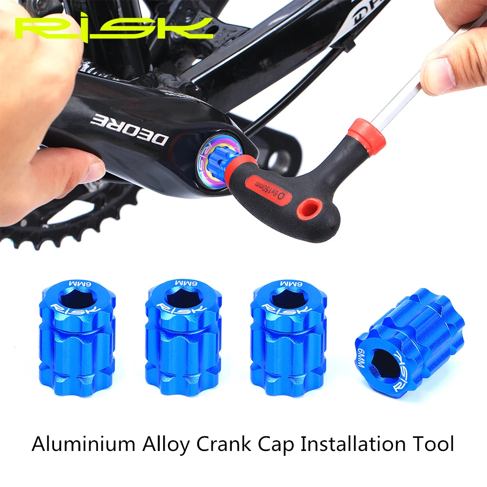 

RISK Bicycle Crank Cap Installation and Disassembly Tool Aluminium Alloy Crank Arm Adjustment Cover XT/UT/DA Integrated BB