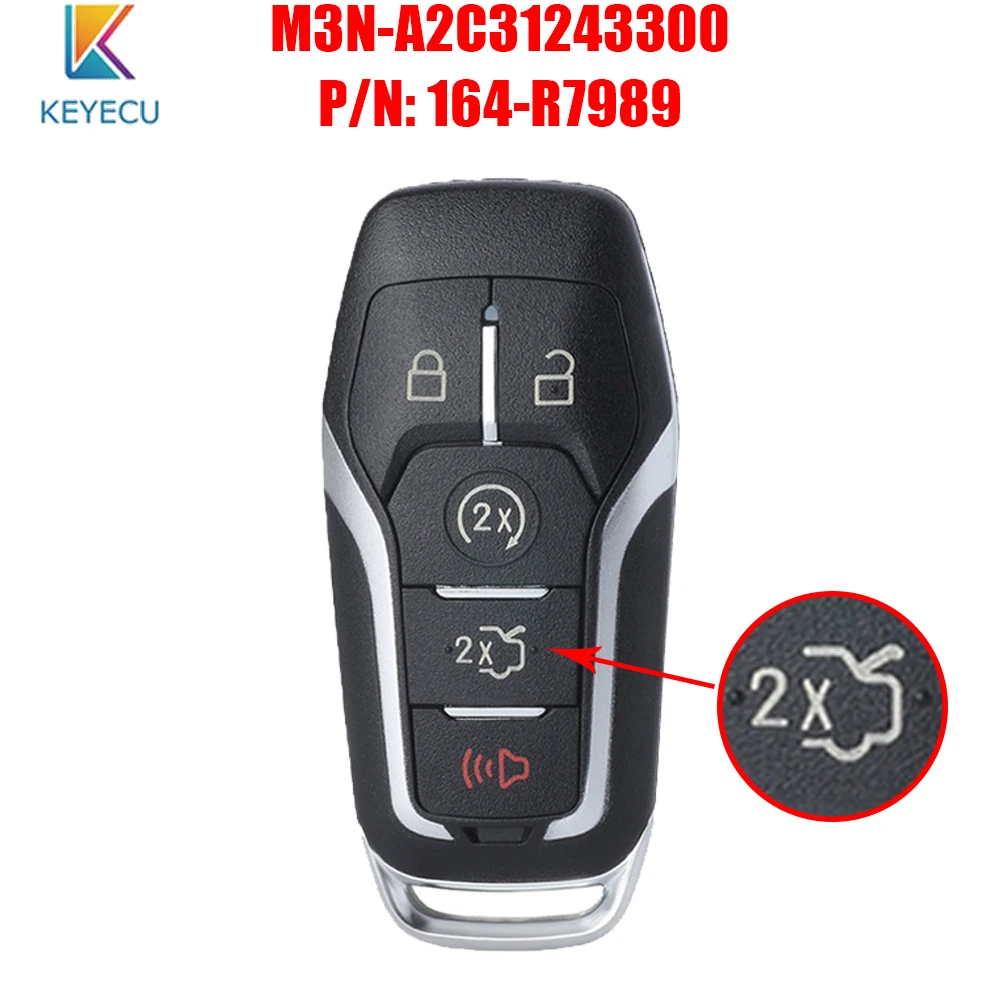 Keyecu M3N A2C31243300 дистанционный смарт ключ брелок 902 МГц 49 чип для Ford Explorer край Mustang F150
