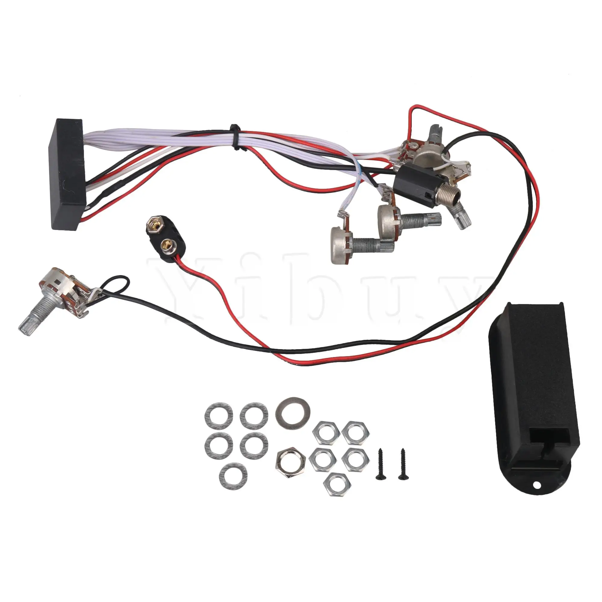 

Yibuy 1 Set of Bass Pickup Preamp Circuit Preamp Wiring Circuit Pickup for Guitar